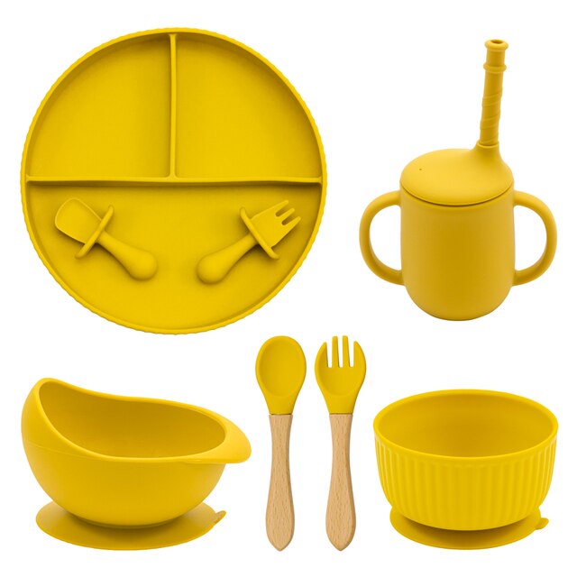 Weaning Solid Food Plate Bowl Set