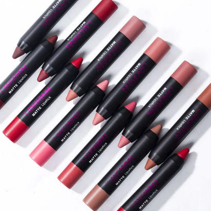 langmanni 12-Pieces Sexy Matte Lipstick