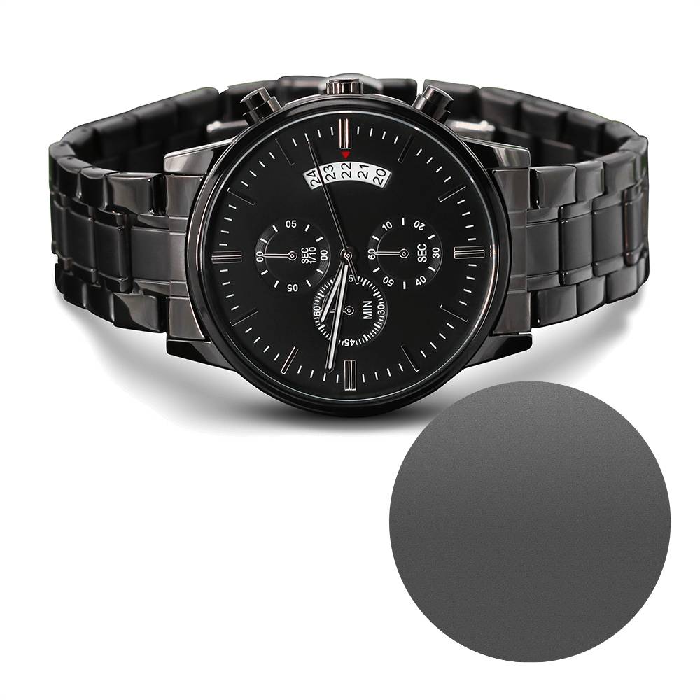 Chronograph Black Timepiece