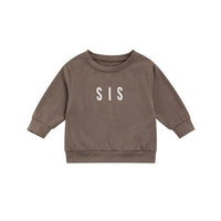 Toddler Solid Letter Print  Pullover