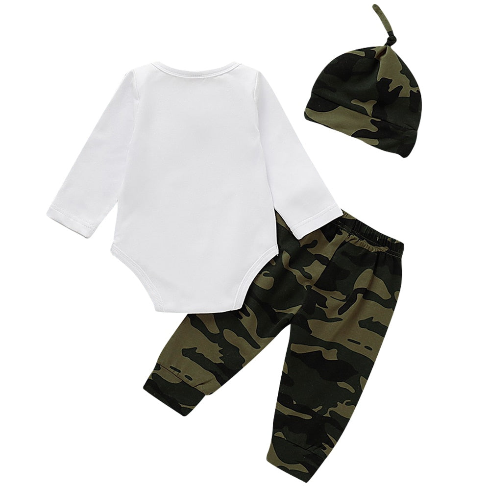 3PCS Set Newborn Baby Boy Clothes